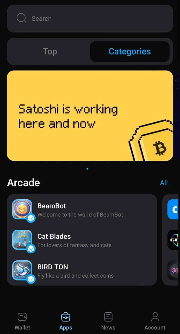 ArchitecTon: wallet & apps catalog — Preview 3