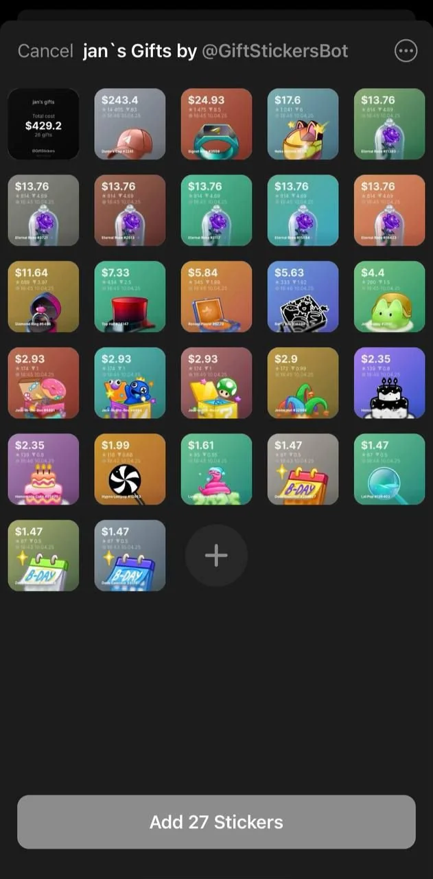 My Gift Stickers — Preview 3