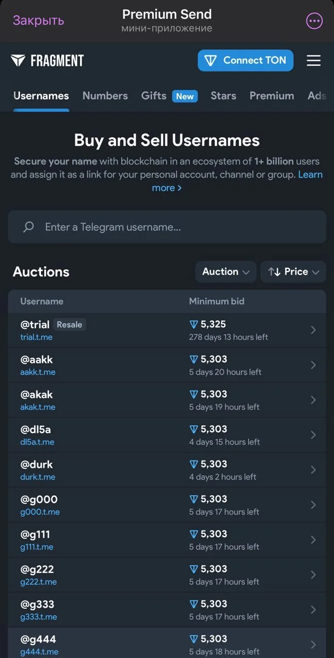 Premium Send — Pratinjau 5