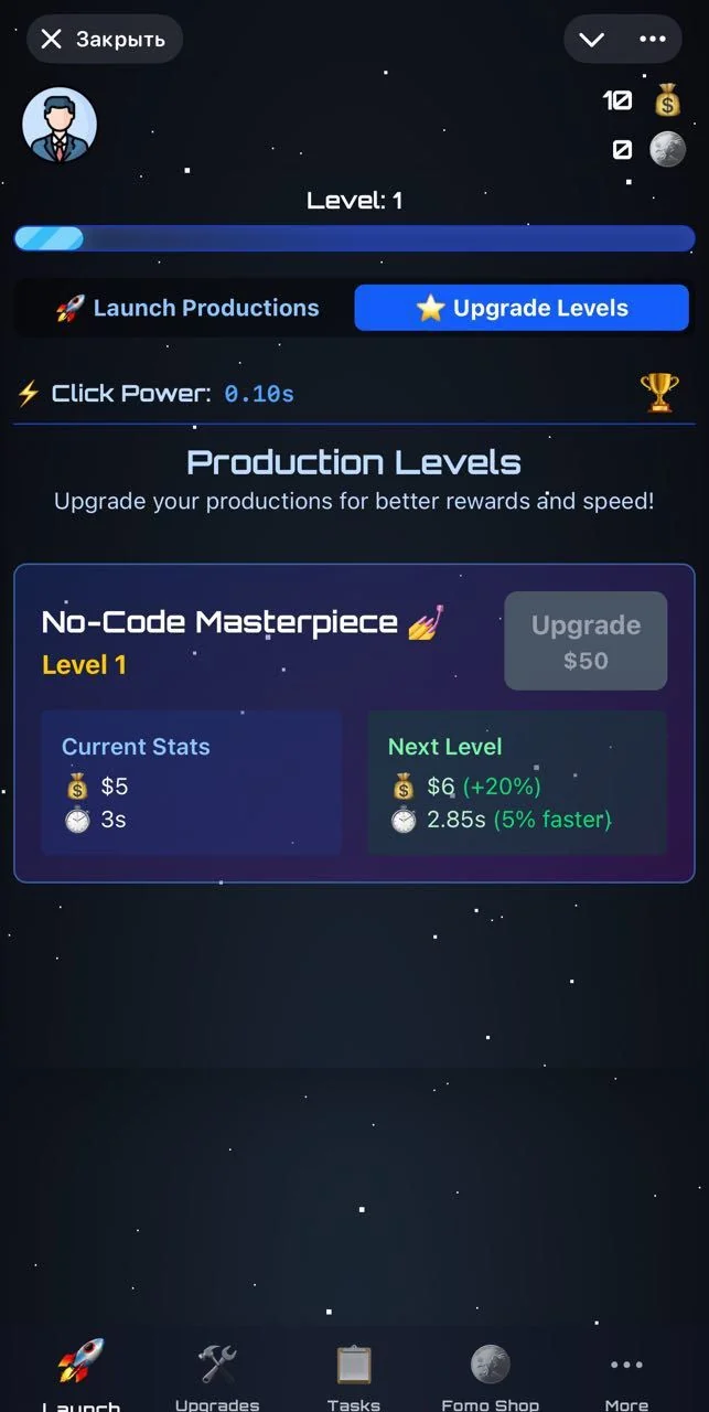 AI Startup Clicker Bot — Preview 2