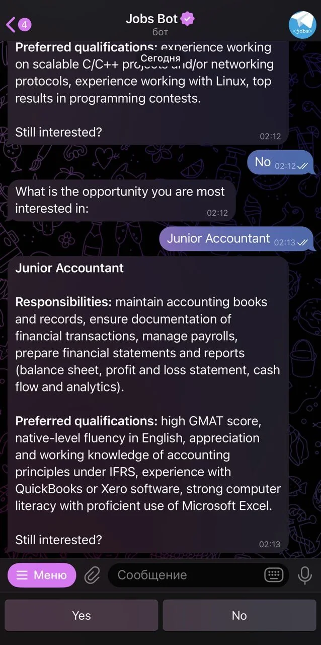 Jobs Bot — Preview 3