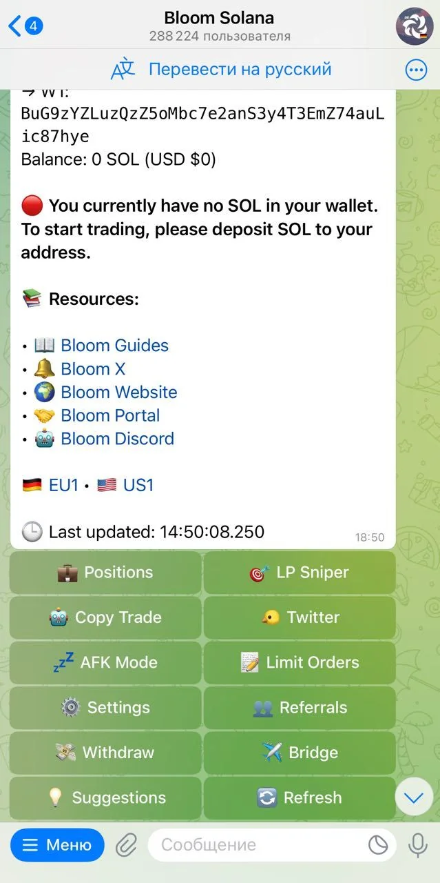 Bloom Solana — Preview 1