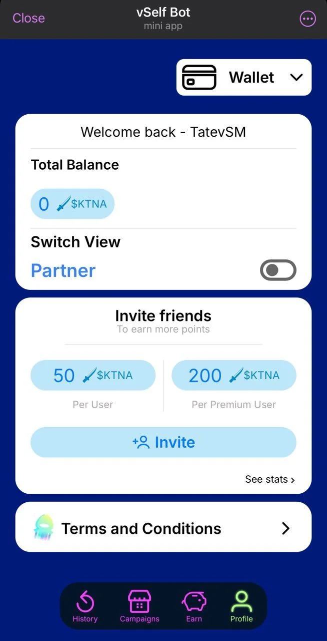 vSelf Bot — Preview 3
