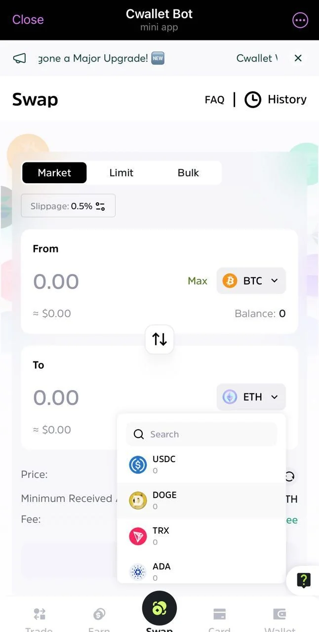 Cwallet Bot — Pratinjau 3