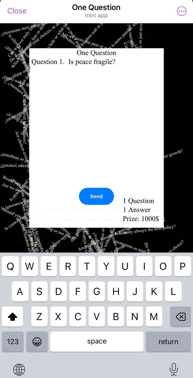 One Question — Preview 1