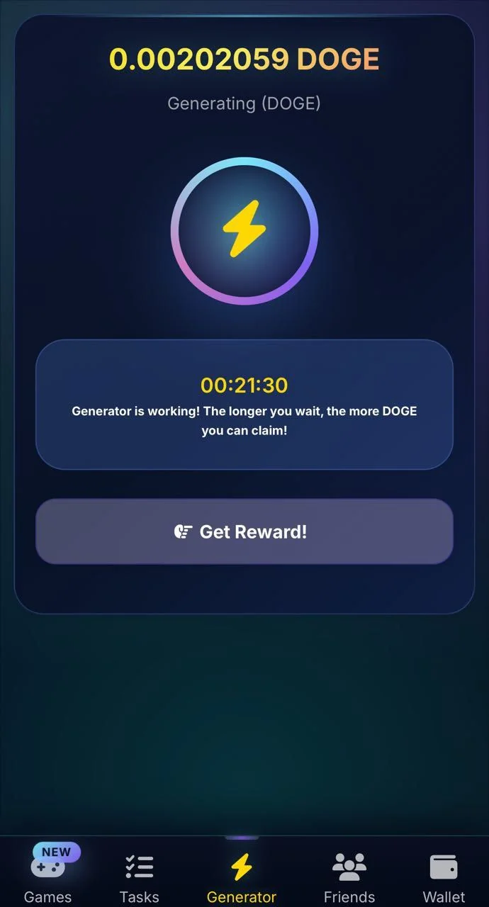 Dogecoin Generator — पूर्वावलोकन 1
