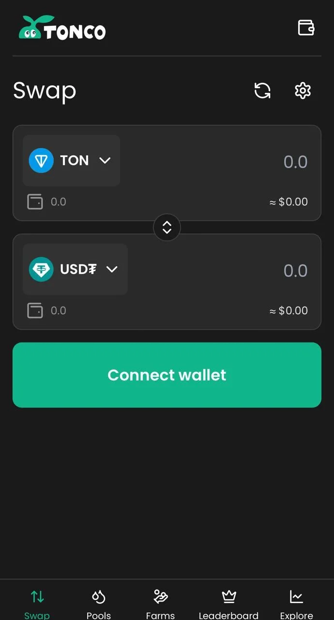 TONCO DEX App — Preview 1