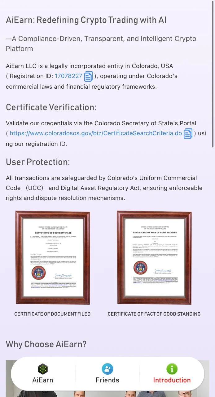 🤖AiEarn (Earn ⬆️30% in 48h) — Pratinjau 3