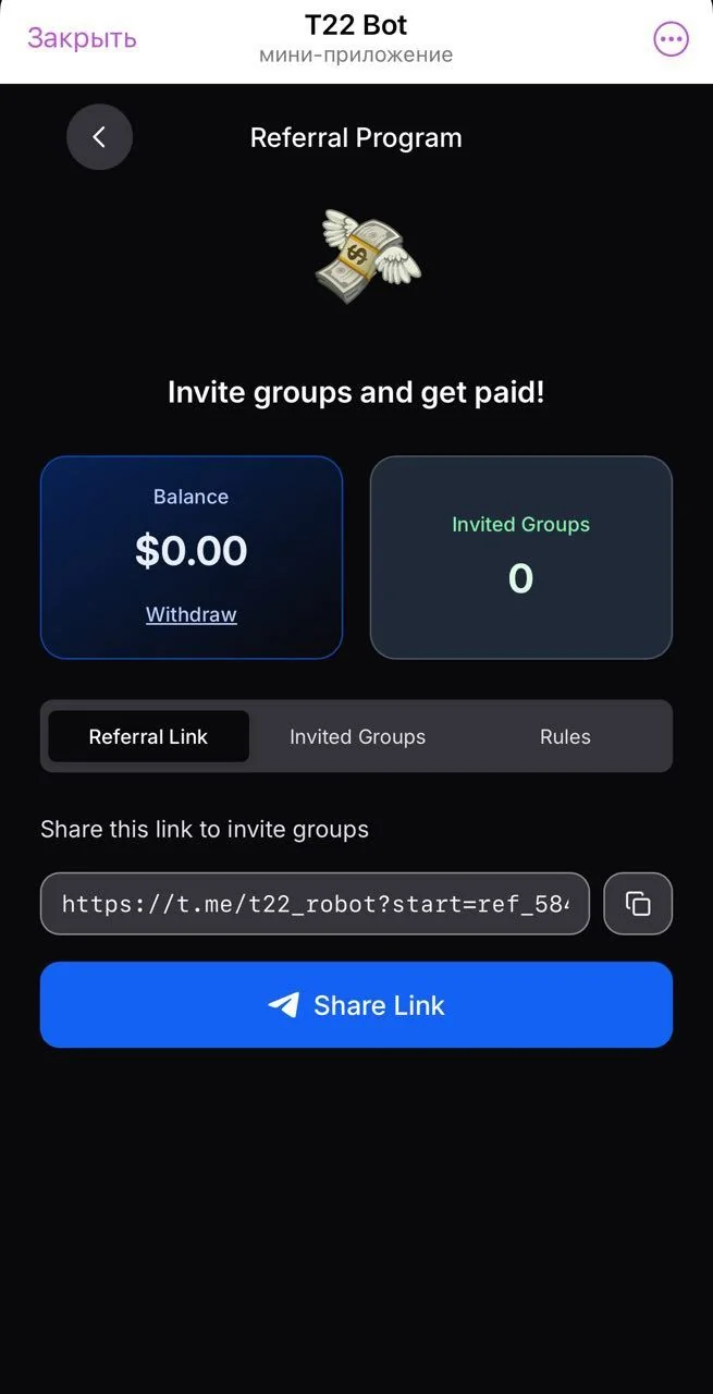 T22 Bot — Pratinjau 2