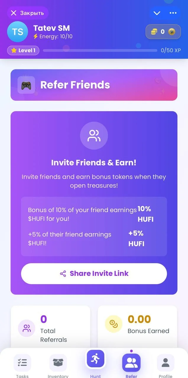 HuntFi — Pratinjau 4