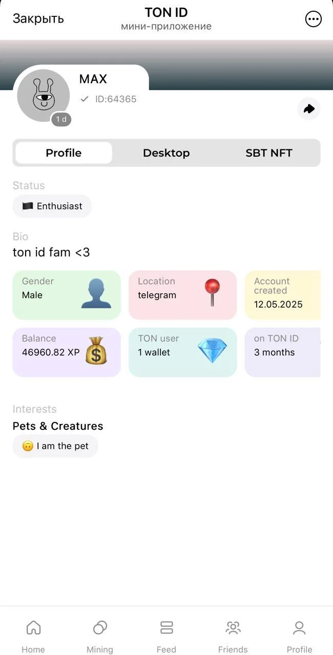 TON ID — पूर्वावलोकन 3