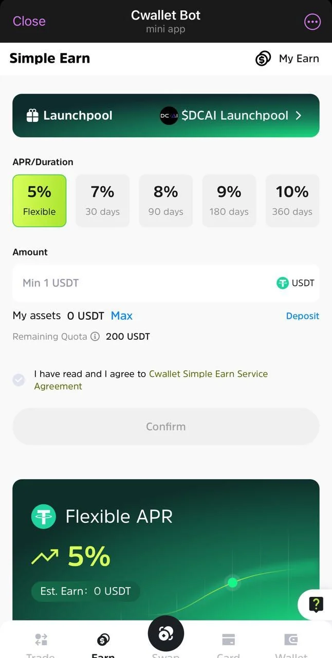 Cwallet Bot — Pratinjau 4