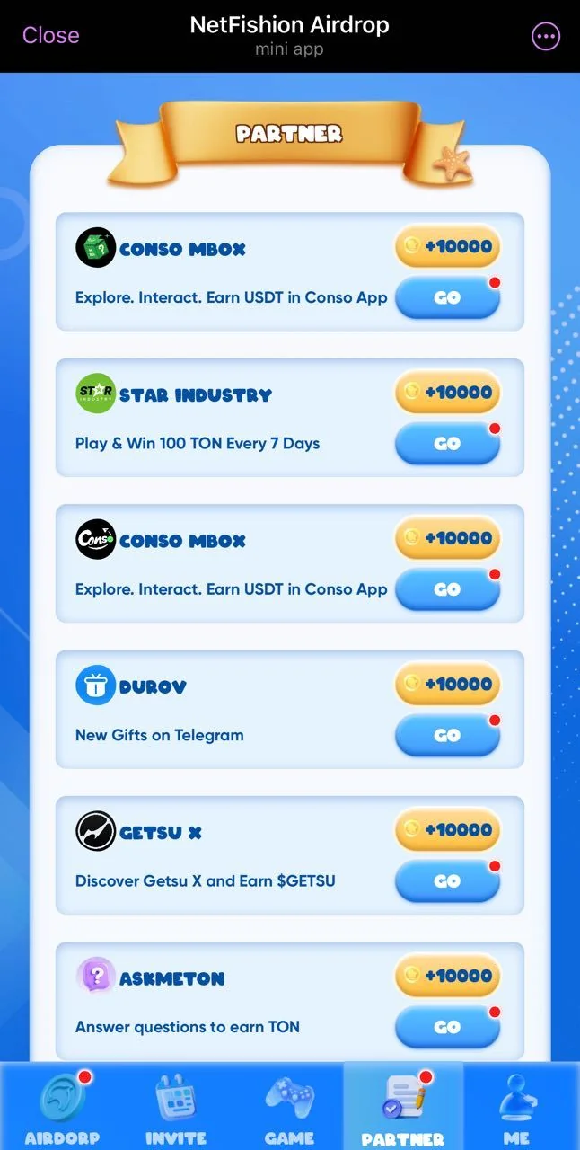 NetFishion Airdrop — Pratinjau 5