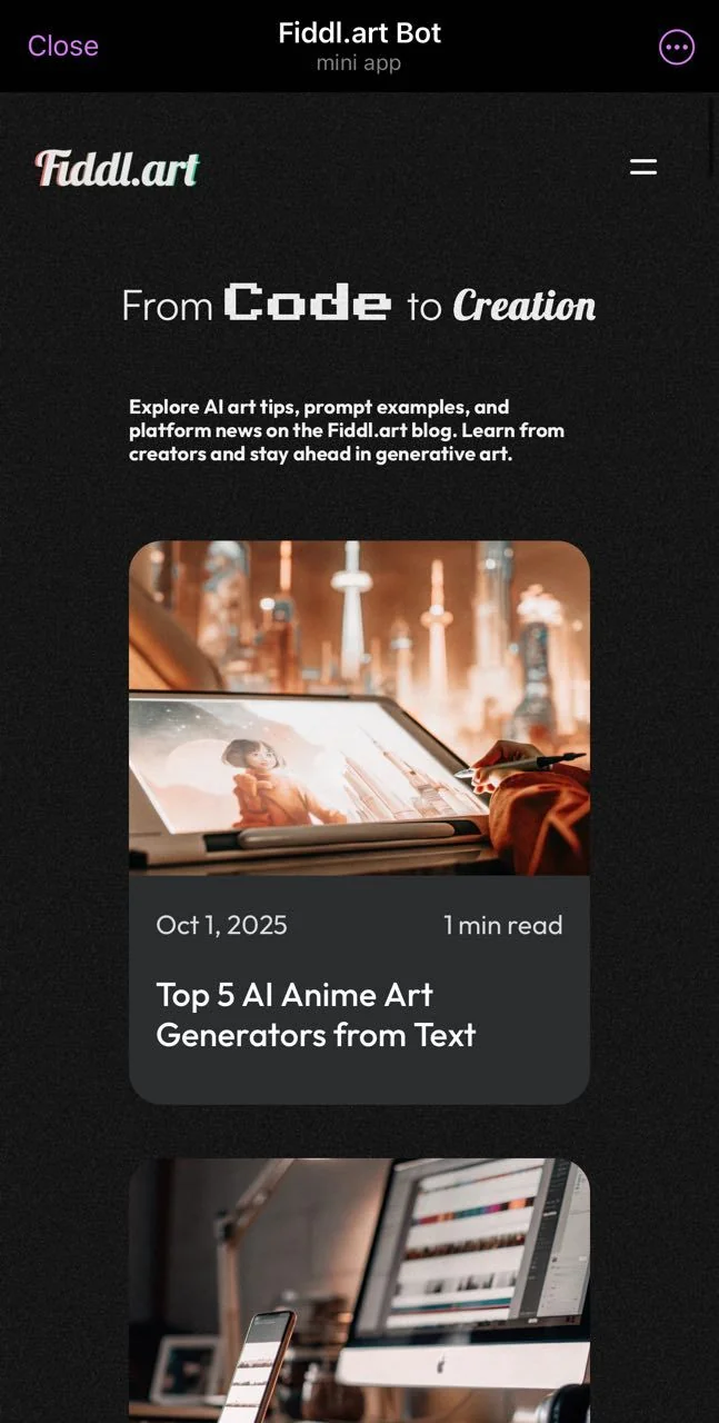 Fiddl.art Bot — Превью 4
