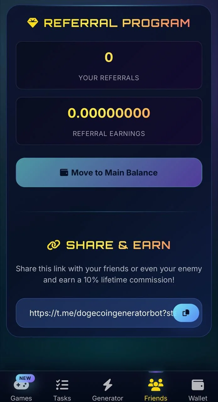 Dogecoin Generator — पूर्वावलोकन 4