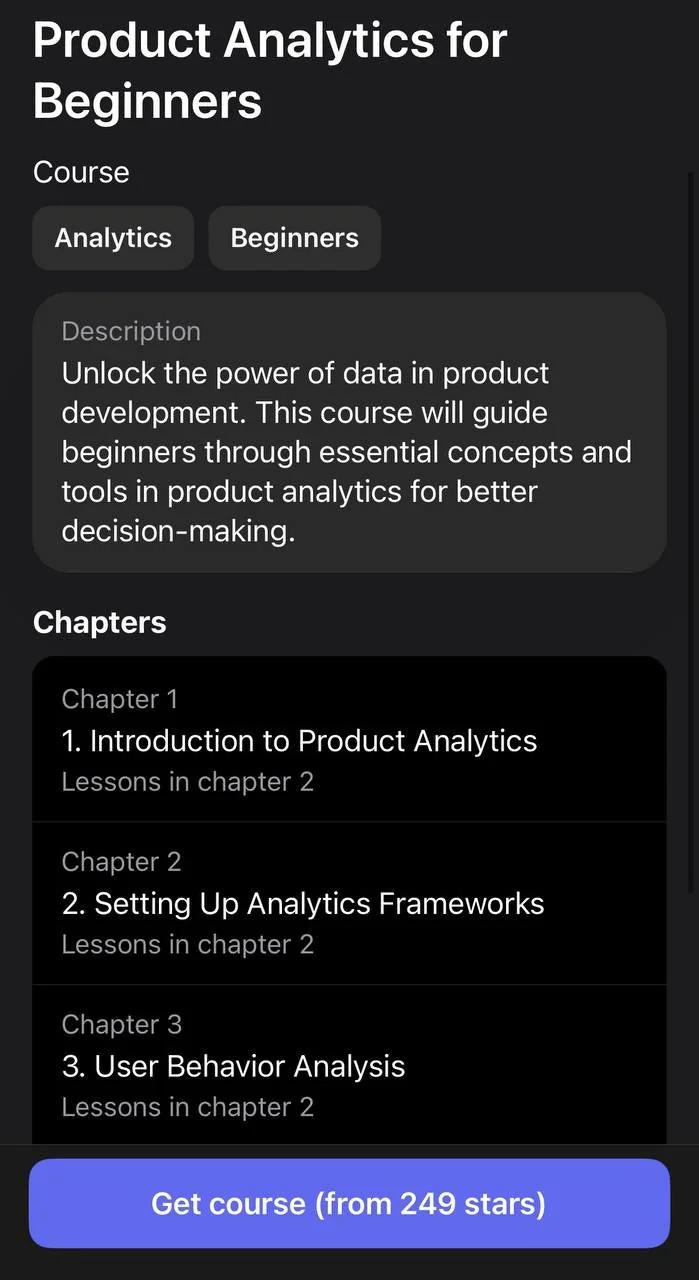 Target Courses App — Preview 2