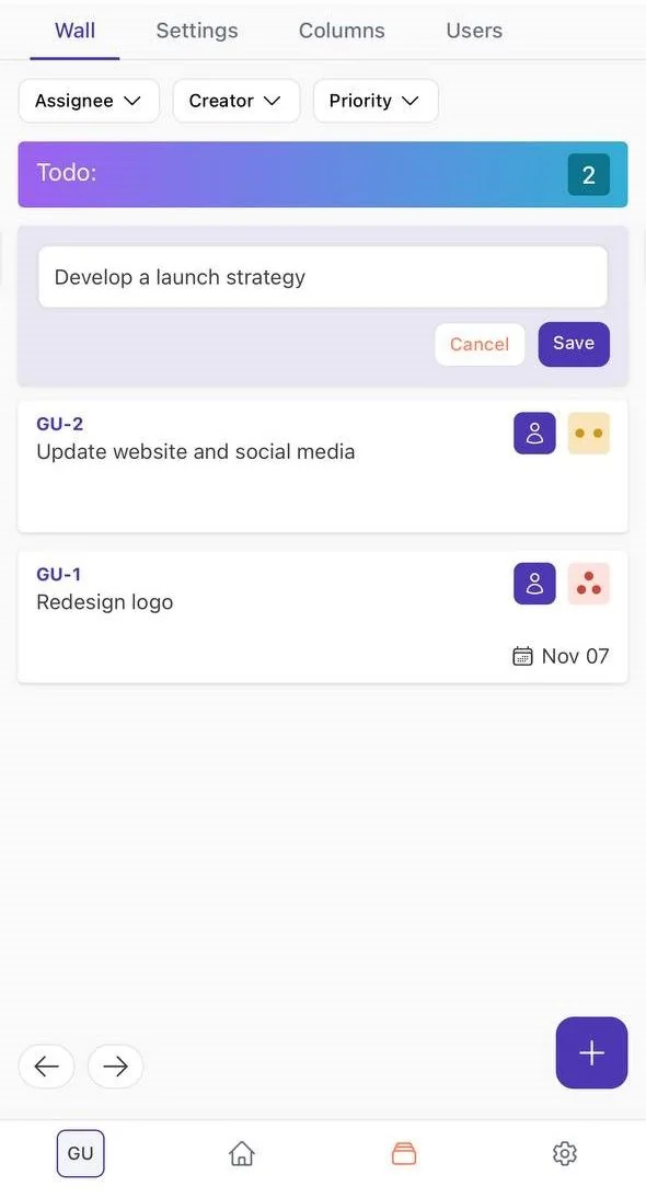 The Wall | Task Manager — पूर्वावलोकन 2