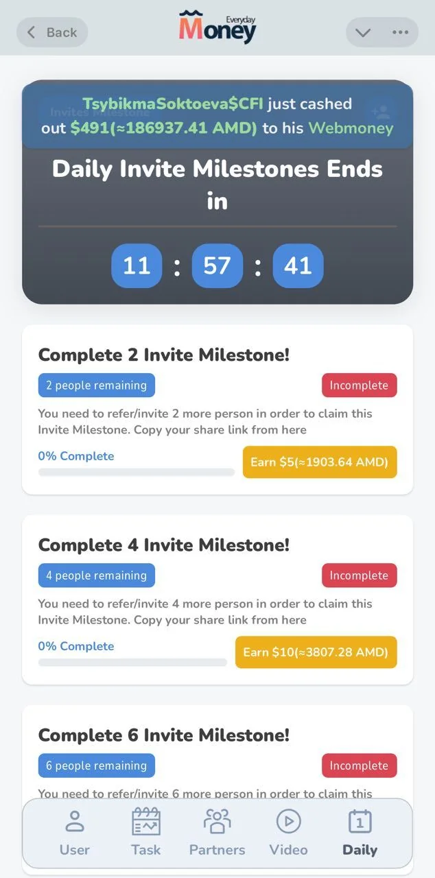 MoneyEvery — Pratinjau 4