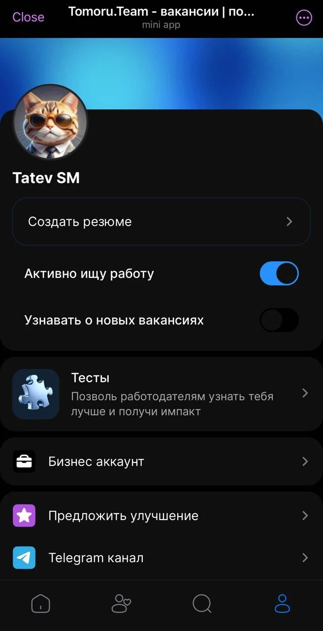 Tomoru.Team - vacancies | job search — Preview 5