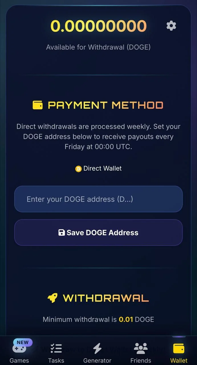 Dogecoin Generator — पूर्वावलोकन 5