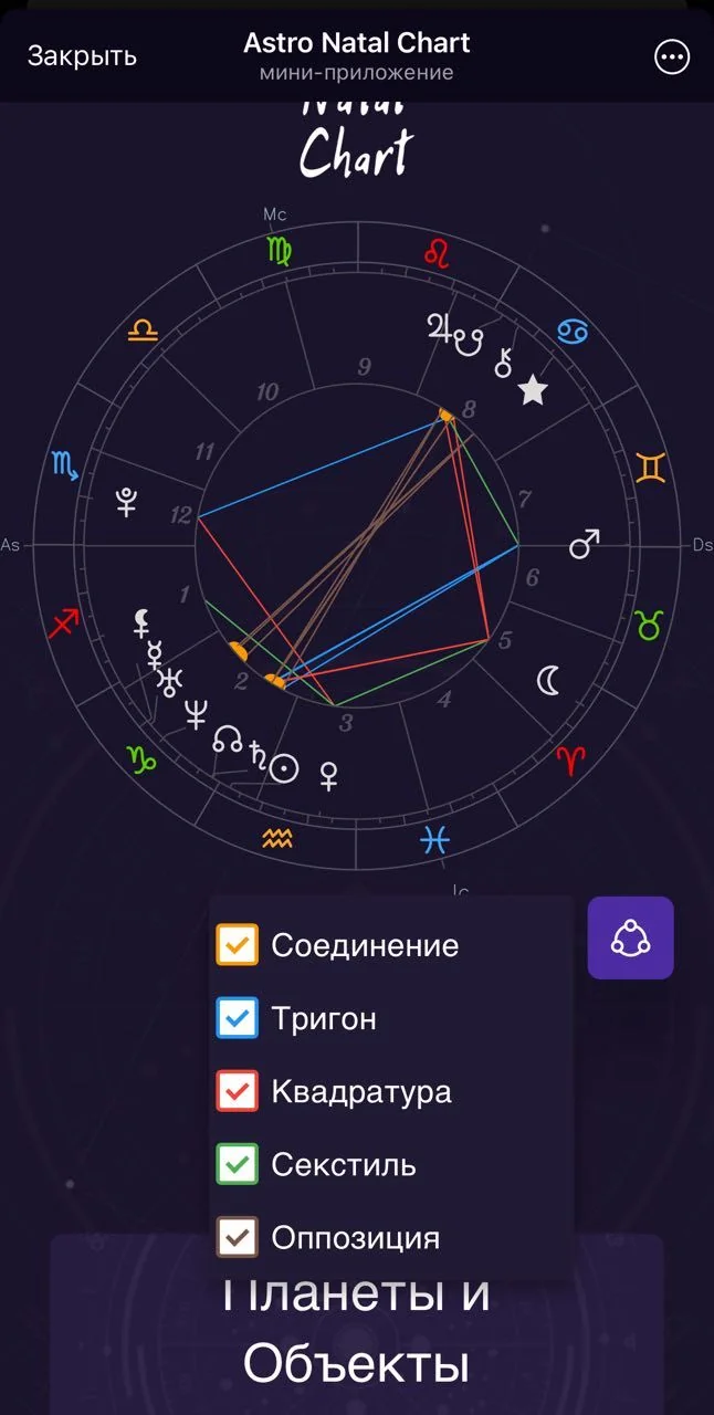 Astro Natal Chart — Preview 4