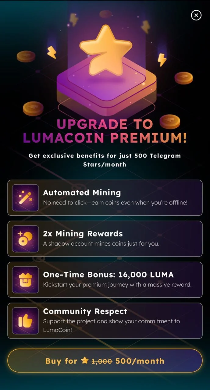 LumaCoin — Pratinjau 2